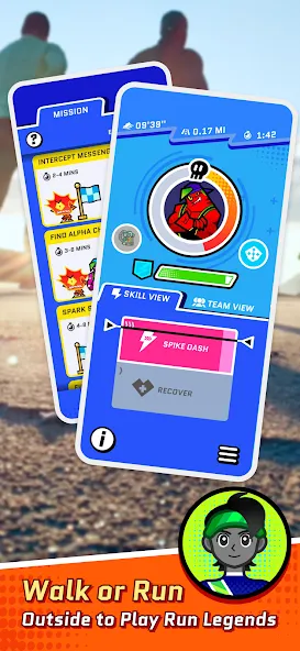 Взломанная Run Legends: Make fitness fun! на Андроид — Много энергии — скриншот 1