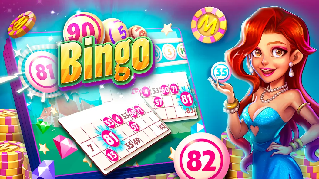 Скачать MundiGames: Bingo Slots Casino (Мод: Много денег) на Андроид — скриншот 4