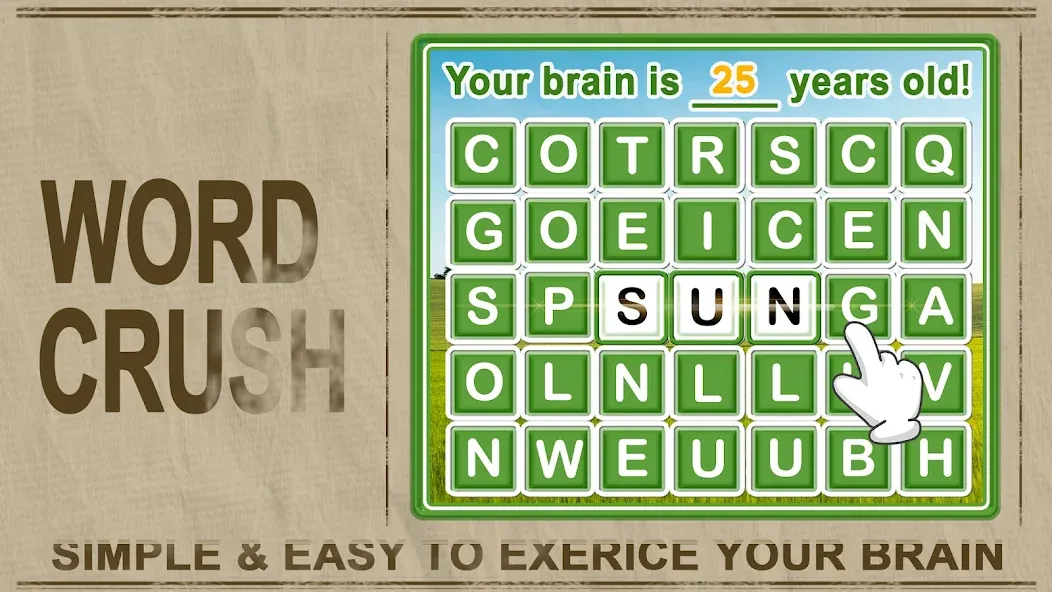 Скачать Word Crush - Fun Puzzle Game — Модификация Много подсказок — скриншот 1