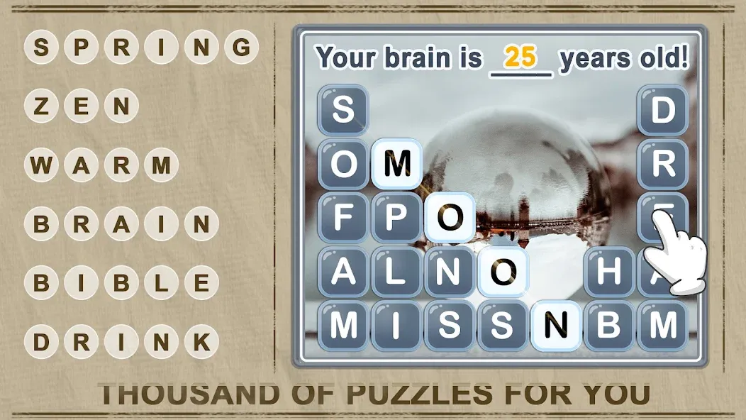 Скачать Word Crush - Fun Puzzle Game — Модификация Много подсказок — скриншот 3