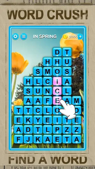 Скачать Word Crush - Fun Puzzle Game — Модификация Много подсказок — скриншот 4