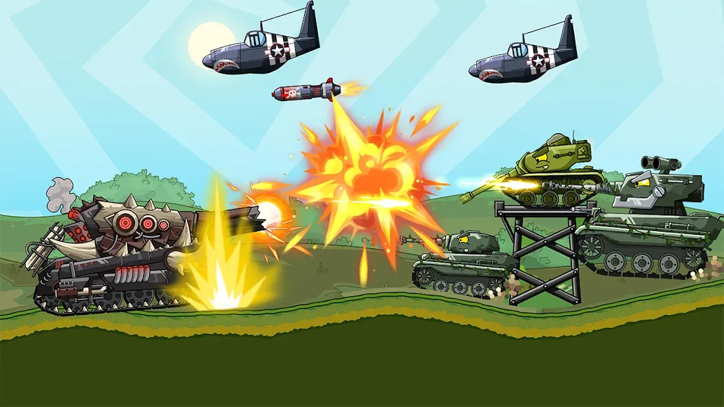 Tank Arena Steel Battle — Взломанная версия (Много денег) — скриншот 4
