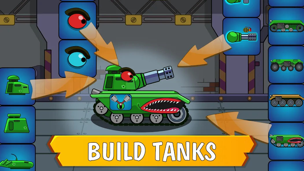 Скачать TankCraft – War Tank Battles с модом — Много денег и бессмертие — скриншот 1