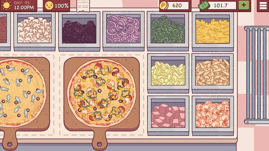 Взлом Good Pizza, Great Pizza — Много денег и алмазов — скриншот 1