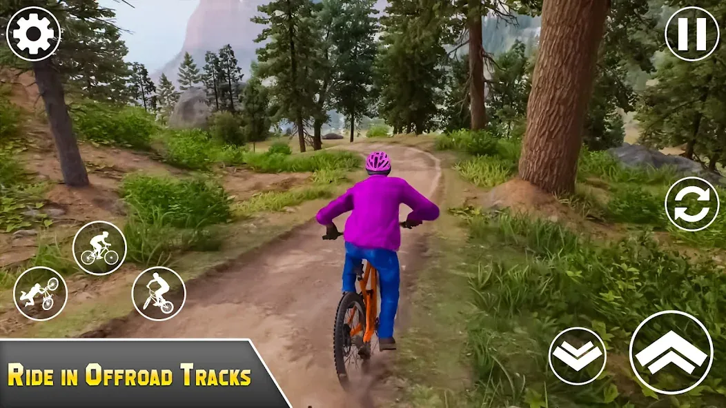 Скачать BMX Bicycle Games Offroad Bike MOD APK — Много денег — скриншот 2