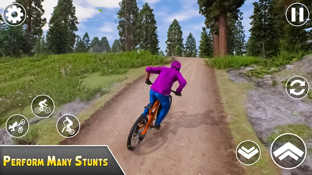 Скачать BMX Bicycle Games Offroad Bike MOD APK — Много денег — скриншот 4