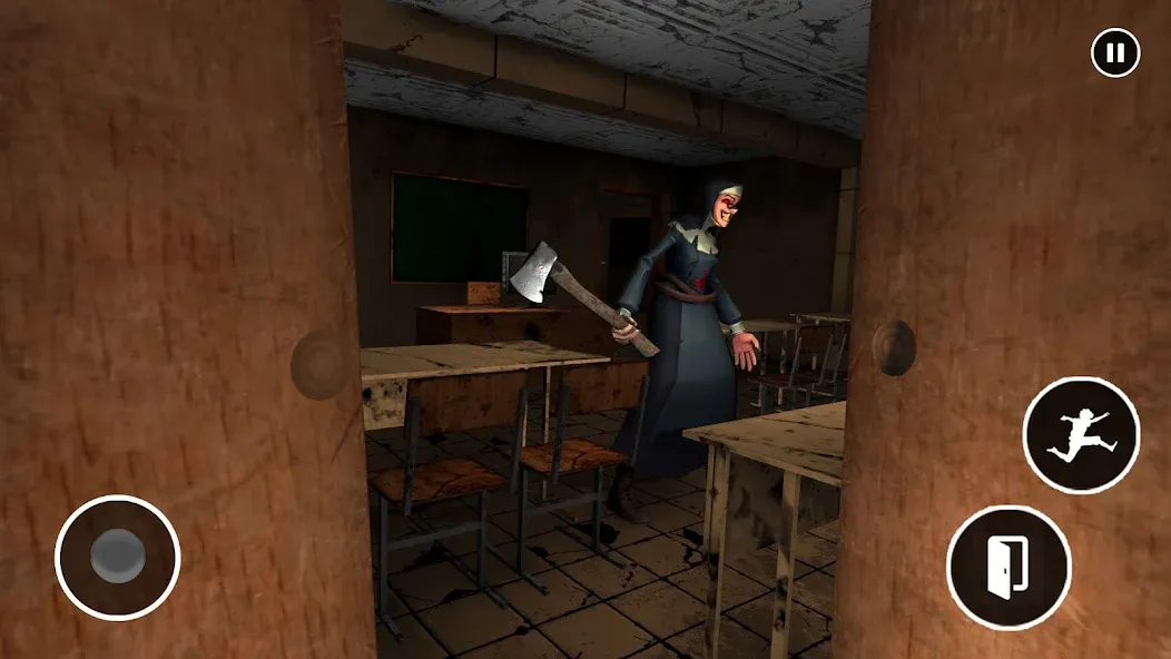 Scary Nun Horror School Escape Mod APK Много денег и бессмертие — Скачать на Андроид — скриншот 5