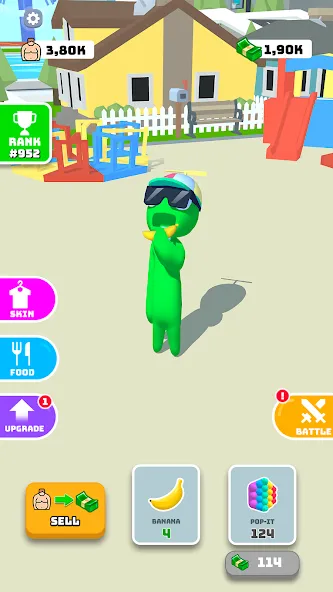 Взлом Eating Hero: Clicker Food Game — Много денег — скриншот 1