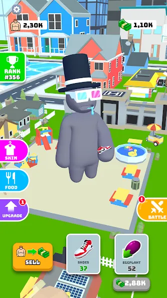 Взлом Eating Hero: Clicker Food Game — Много денег — скриншот 5