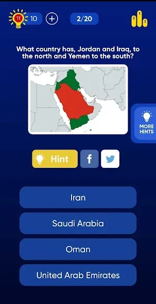 Geo Quiz: World Geo Trivia Mod APK Все подсказки и уровни открыты — Скачать на Андроид — скриншот 4