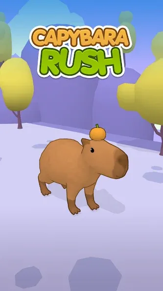 Capybara Rush MOD — Много денег и без рекламы на Андроид — скриншот 1