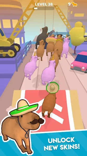 Capybara Rush MOD — Много денег и без рекламы на Андроид — скриншот 3