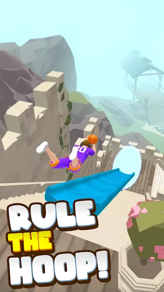 Взломанная Hoop World: Flip Dunk Game 3D на Андроид — Много денег — скриншот 3