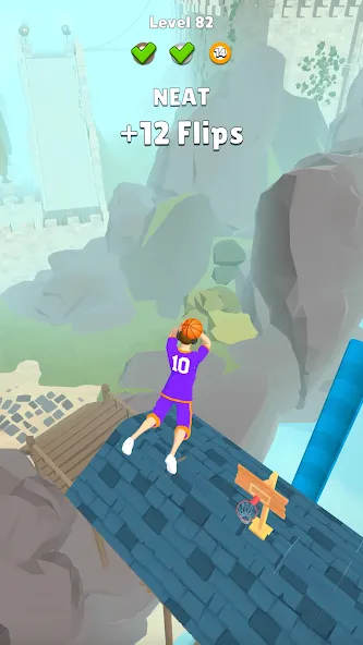 Взломанная Hoop World: Flip Dunk Game 3D на Андроид — Много денег — скриншот 5