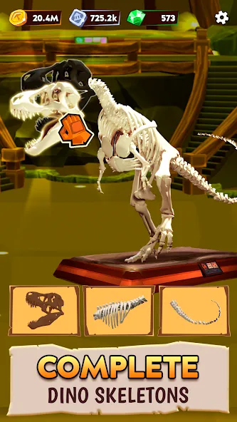Взломанная Dino Quest 2: Dinosaur Fossil на Андроид — Много денег — скриншот 3