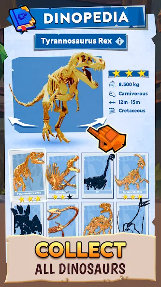 Взломанная Dino Quest 2: Dinosaur Fossil на Андроид — Много денег — скриншот 4