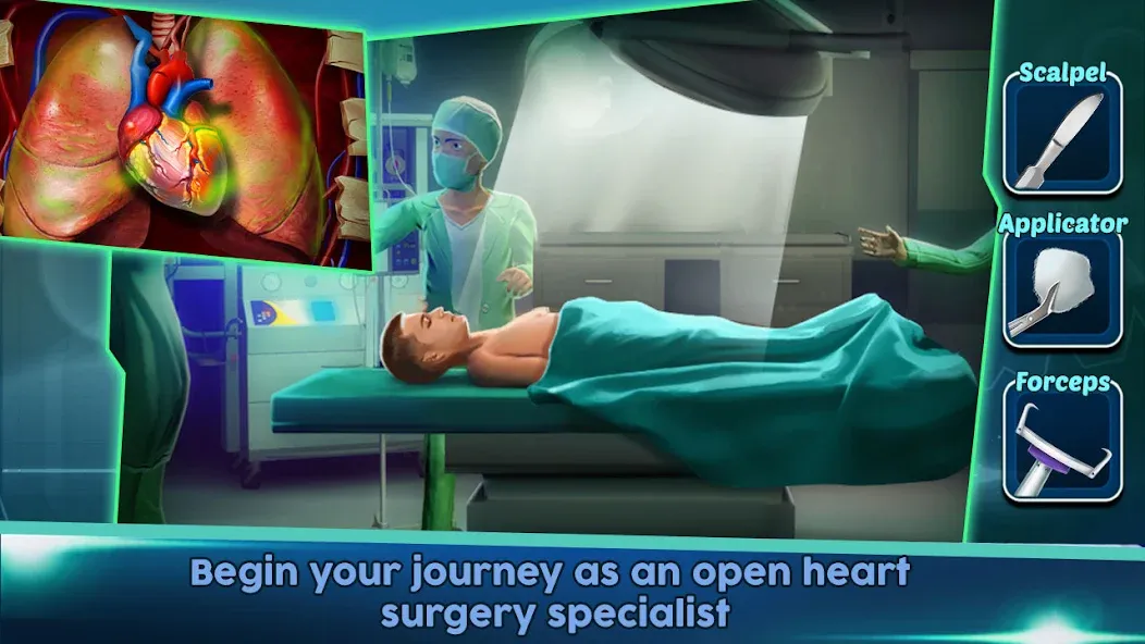 Взлом Surgery Doctor Simulator Games — Все открыто — скриншот 1