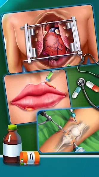 Взлом Surgery Doctor Simulator Games — Все открыто — скриншот 4