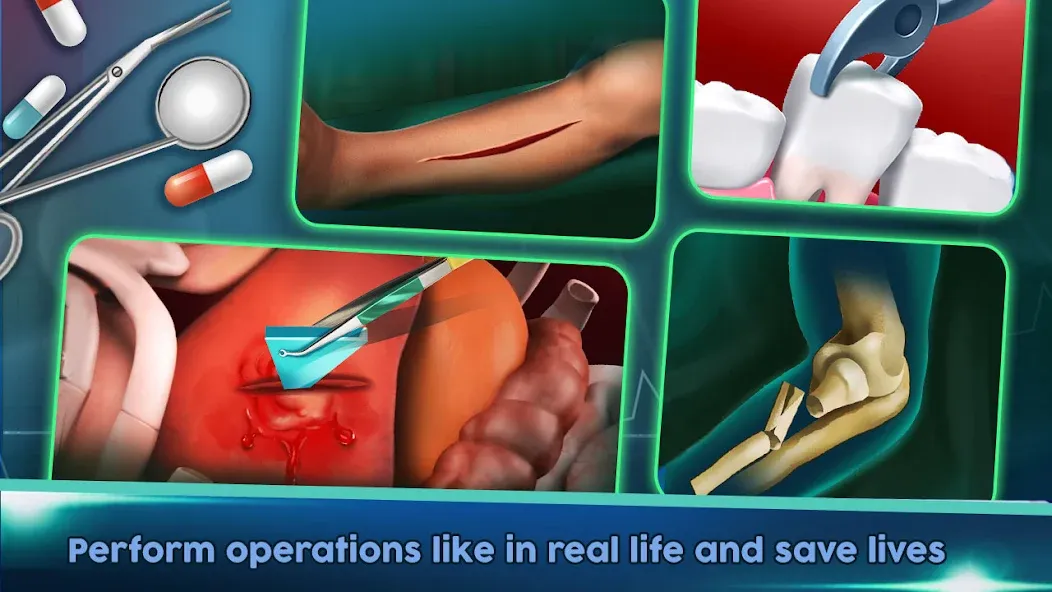 Взлом Surgery Doctor Simulator Games — Все открыто — скриншот 5