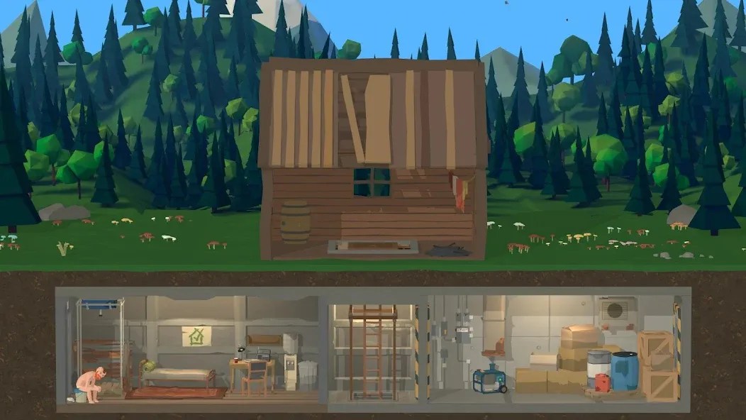 Скачать Zombie Forest 3: Underground MOD APK — Много денег и патронов — скриншот 1