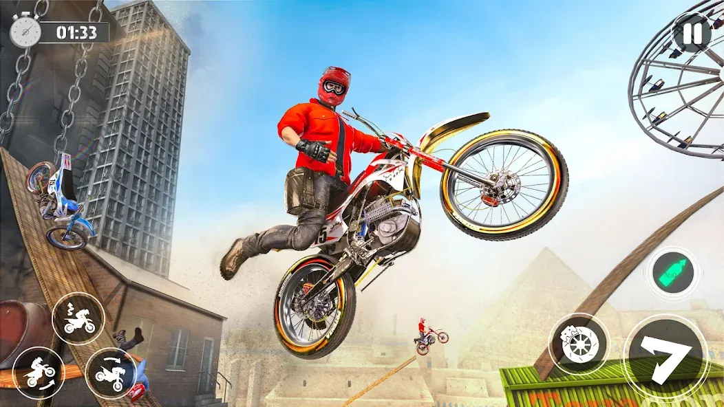 Скачать Bike Stunt Race Tricks Master на Android — Много денег — скриншот 1
