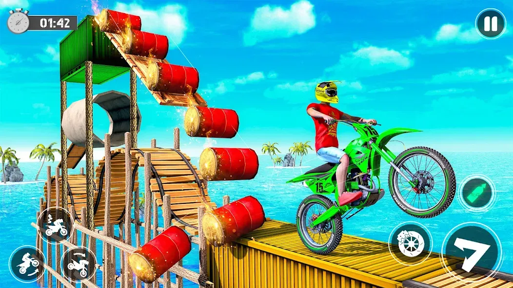 Скачать Bike Stunt Race Tricks Master на Android — Много денег — скриншот 3
