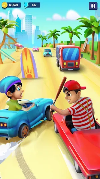 Mini Car Runner - Racing Games — Много денег — скриншот 1