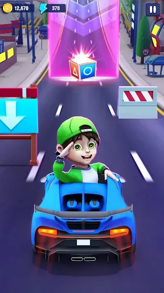 Mini Car Runner - Racing Games — Много денег — скриншот 2