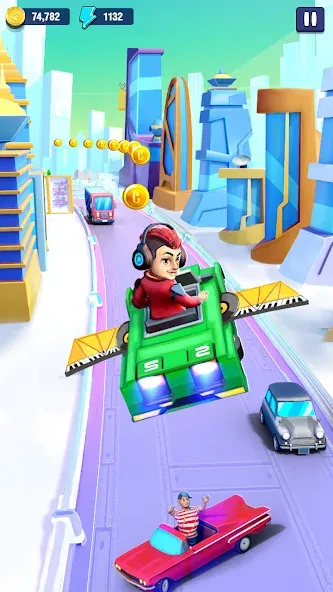 Mini Car Runner - Racing Games — Много денег — скриншот 3
