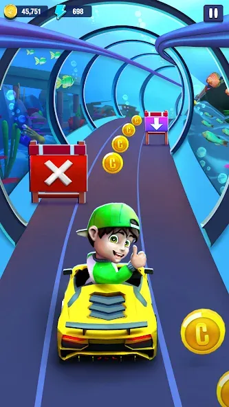 Mini Car Runner - Racing Games — Много денег — скриншот 4