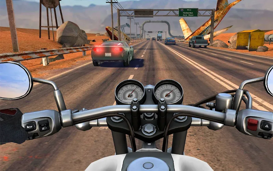 Moto Rider GO: Highway Traffic — Мод: Много денег — скриншот 1 Moto Rider GO: Highway Traffic — Мод: Много денег — скриншот 1