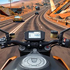 Moto Rider GO: Highway Traffic — Мод: Много денег