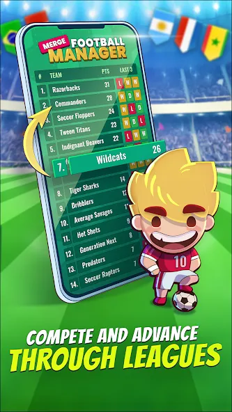 Скачать Merge Football Manager: Soccer MOD APK — Много денег — скриншот 3 Скачать Merge Football Manager: Soccer MOD APK — Много денег — скриншот 3