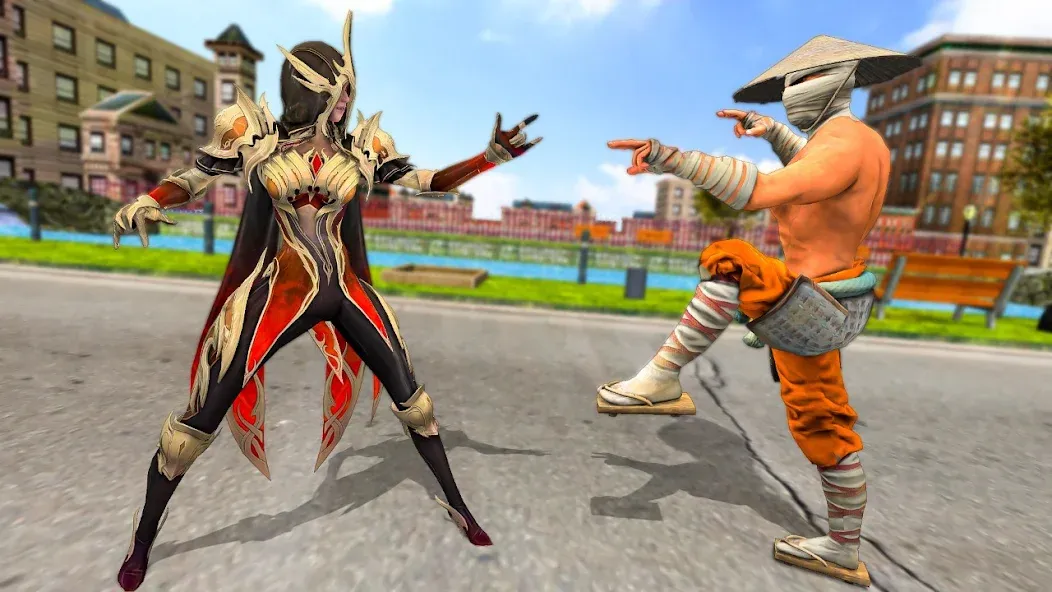 Ninja Master 3D Fighting Games Mod APK Много денег и открыты все персонажи — Скачать на Андроид — скриншот 5