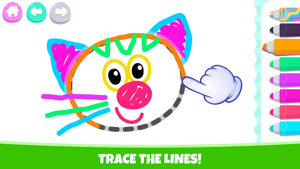 Взлом Drawing for kids! Toddler draw — Все открыто — скриншот 2