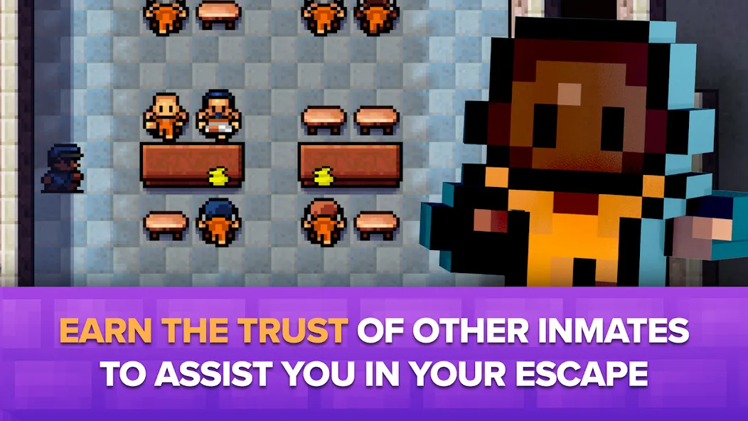 The Escapists: Prison Escape MOD — Взломанная на деньги и бесконечные предметы на Андроид — скриншот 4 The Escapists: Prison Escape MOD — Взломанная на деньги и бесконечные предметы на Андроид — скриншот 4