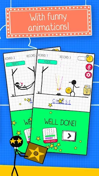 Hangman на Андроид — Все слова открыты — скриншот 3