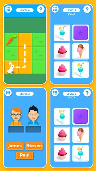 Train your Brain. Memory Games MOD — Все уровни разблокированы на Андроид — скриншот 4