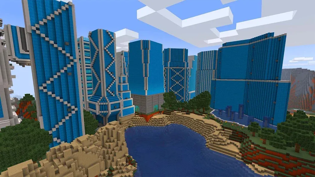 Взлом Mini Block Craft Realm Craft — Много денег и бесконечные ресурсы — скриншот 3 Взлом Mini Block Craft Realm Craft — Много денег и бесконечные ресурсы — скриншот 3