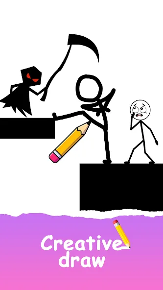 Скачать Save The Stick: Draw 2 Save — Много денег — скриншот 1