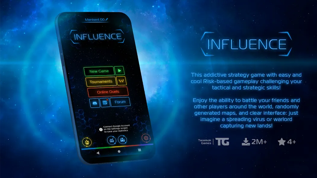 Скачать Influence MOD APK — Все открыто — скриншот 1
