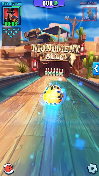 Скачать Bowling Crew — 3D bowling game на телефон — Много денег — скриншот 1
