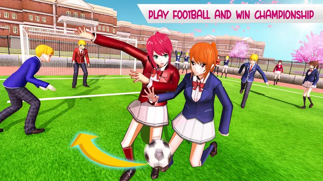 Anime High School Life MOD — Много денег на Андроид — скриншот 3