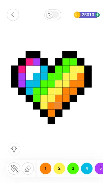 Color by Number：Coloring Games — Мод: Всё разблокировано — скриншот 4