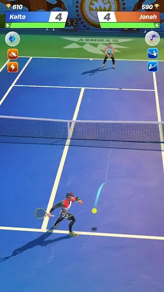Скачать Tennis Clash: Multiplayer Game — Модификация Много денег и без рекламы — скриншот 1