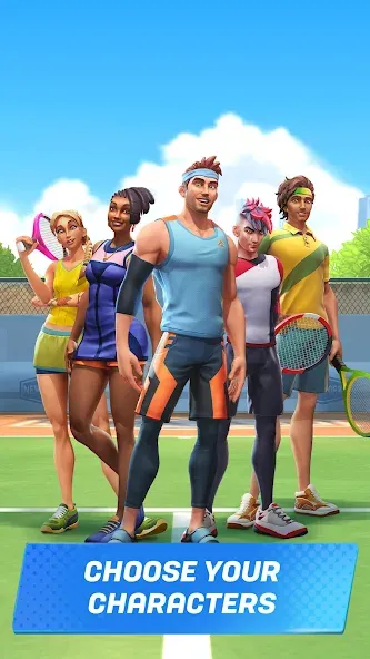 Скачать Tennis Clash: Multiplayer Game — Модификация Много денег и без рекламы — скриншот 5