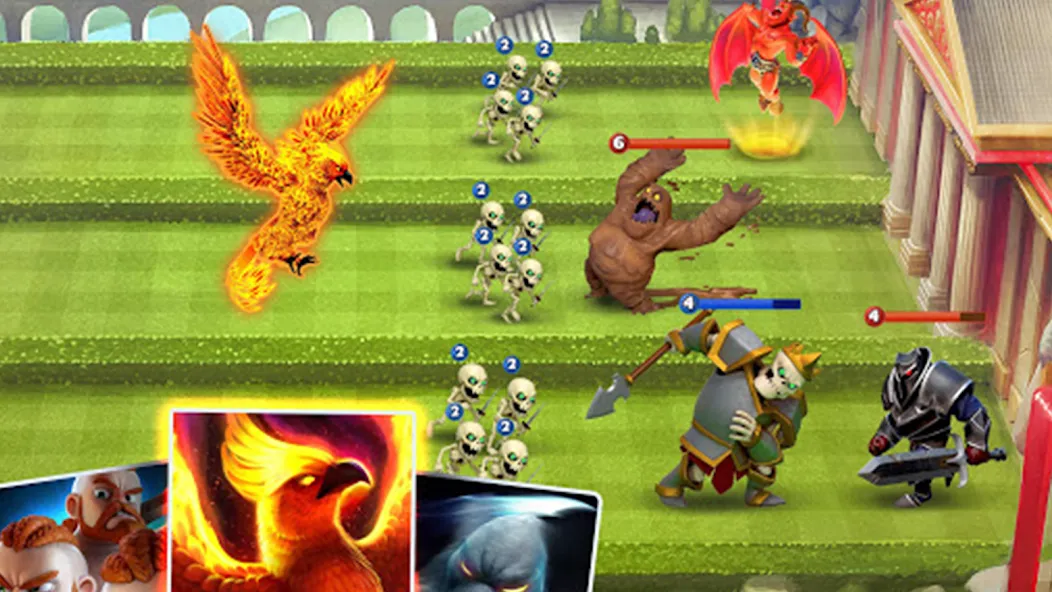 Castle Crush：Epic Battle — Взломанная версия (Много кристаллов) — скриншот 3
