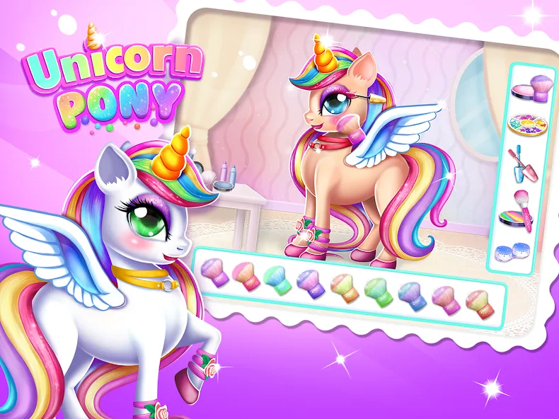 Unicorn Dress up Girls Game Mod APK Все разблокировано — Скачать на Андроид — скриншот 1