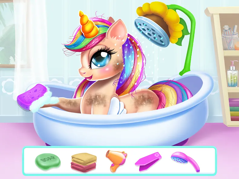 Unicorn Dress up Girls Game Mod APK Все разблокировано — Скачать на Андроид — скриншот 2