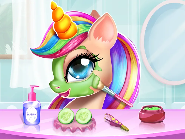 Unicorn Dress up Girls Game Mod APK Все разблокировано — Скачать на Андроид — скриншот 3